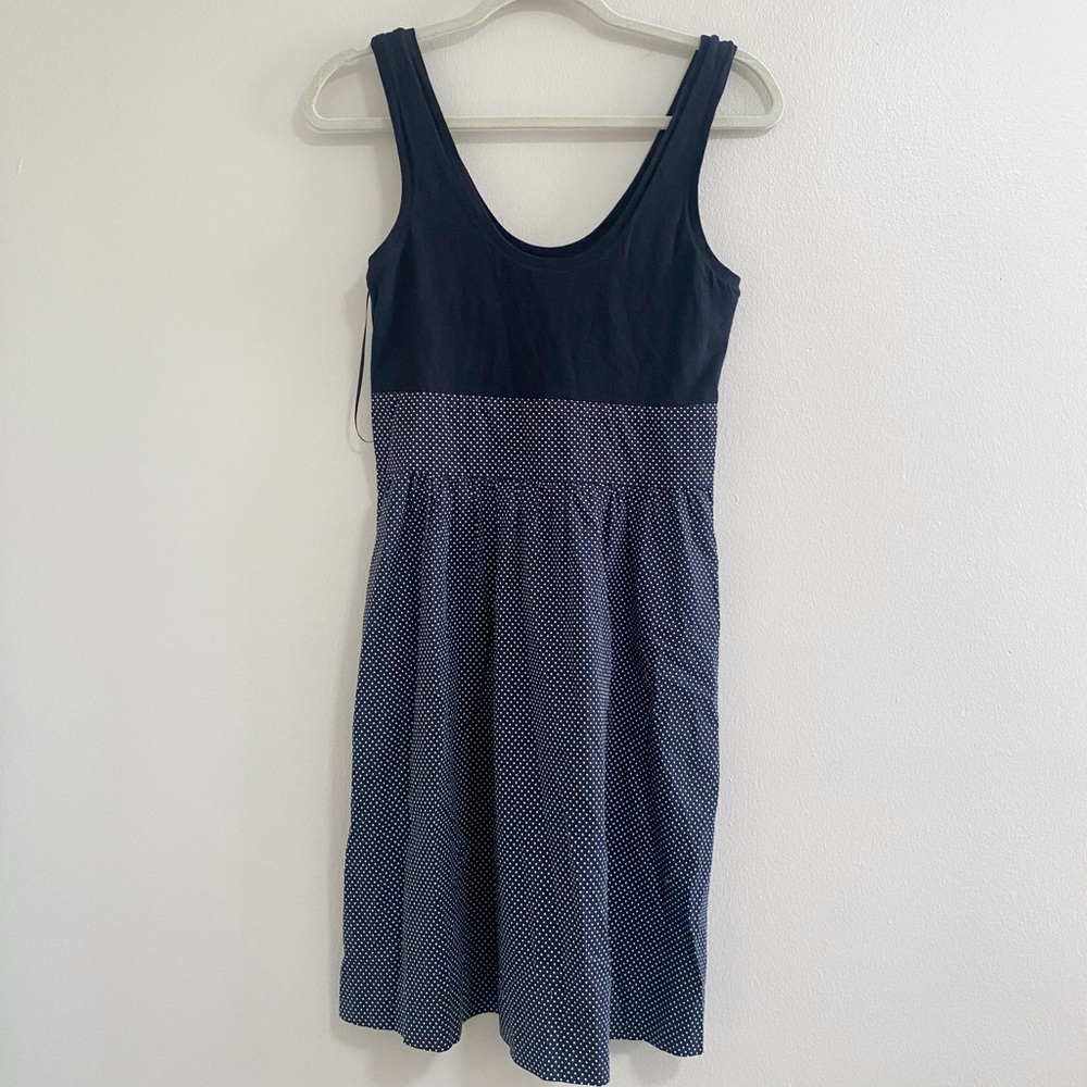 Express Black White Polka Dot Tank Dress Size 8